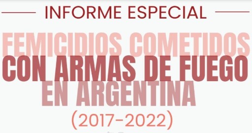Femicidios cometidos con armas de fuego en Argentina.